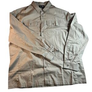 Men's 3XL Casual Button Down Long Sleeve Shirt Work Utility Style